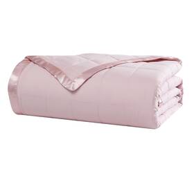 Beatrice Home Fashions 655385224079 Down Alternative Solid Color Blanket Full/queen Blush