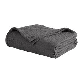 Beatrice Home Fashions 655385589833 Grand Hotel Lightweight All-natural 100% Cotton Waffle Weave Blanket Twin D