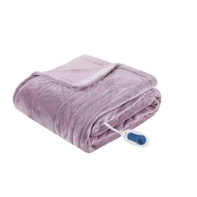 51392118 Beautyrest Electric Plush Throw 60 Inch X70 Lavender -