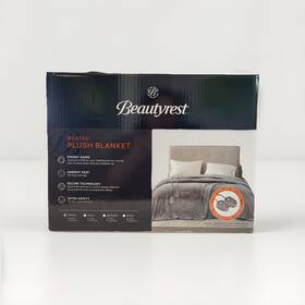 Beautyrest 675716639938 Plush Heated Blanket Queen Size Twin Open Box
