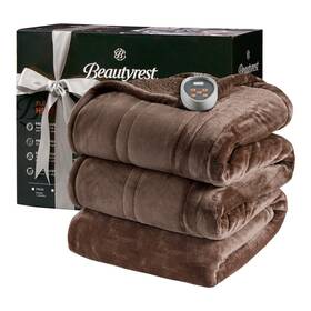 B00o1tudas Beautyrest Heated Blanket Electric Plush Sherpa 20 Settings Auto Shut Off F