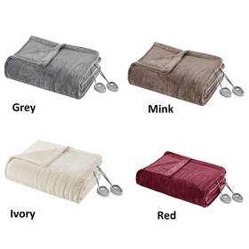 Br54-0514 Beautyrest 100% Polyester Solid Microlight To Heated Blanket