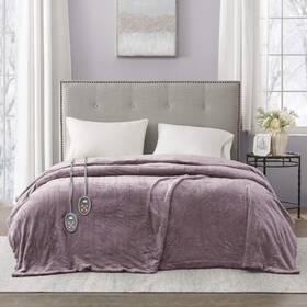 Br54-0656 Beautyrest Heated Plush Elect Electric Blanket With 20 Heat Level Setting Contro