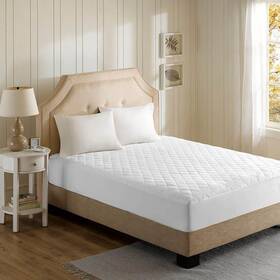 Br55-0536 Beautyrest Heated Microfiber Mattress Pad With 3m Scotchgard - Queen / King