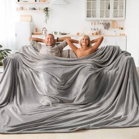 Beusc1sdg1el Bedelite Big Fleece Blanket - 120 Inch X 10ft Super Soft Fluffy Fuzzy Oversiz