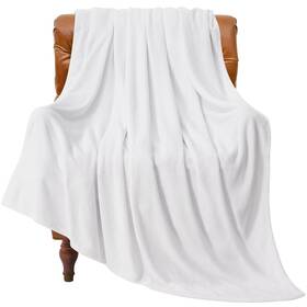Beusc1sdw1tw Bedelite Fleece Blanket Twin Size White Throw For Couch And Bed Luxury Plush Co