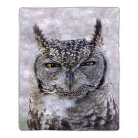 64a-owl Bedford Home Sherpa Fleece Throw Owl Print Pattern Lightweight Hypoallergenic Bed Or Couc