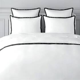 3098210253tx Bedlam A Percale Duvet Cover Twin/twin Xl White Black Border
