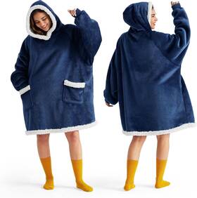 Bedshe 445040218269 Bedsure Blanket Hoodie Wearable For Adults And Kids As Birthday Gifts