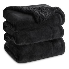 68f570b04f3ce94af3a6886e Bedshe Bedsure Gentlesoft Sherpa Fleece Blankets King Size For Bed Non Heated Thick And