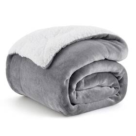 B0158eqjsy Bedsure Gentlesoft Sherpa Fleece Throw Blanket 50x60 Inch - Thick Warm Christmas