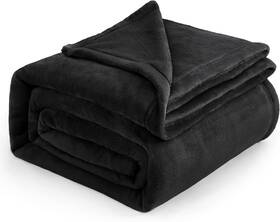 B07v225f2d Bedsure Fleece Blankets King Size Black - Bed Blanket Soft Lightweight Plush Coz