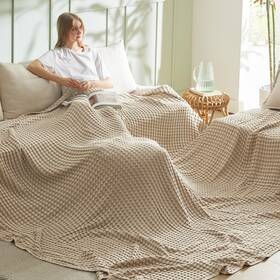 B0cppfbmz6 Bedsure Cooling Cotton Waffle Oversized King Blanket - Lightweight Breathable Bl