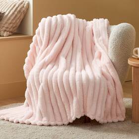 B0d45gdgc5 Bedsure Twin Fleece Blanket For Couch - Super Soft Cozy Cute Pink Striped