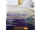 397771 Beige Size Velvet Sunbeam Luxurious Plush Holmes - Heated Blanket Queen