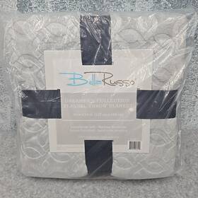 Bella 857946003202 Russo Flannel Throw Blanket Dreamers Collection Soft 50 In X 60