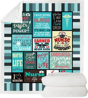 Belperan 744110546606 Nurse Gifts Soft Warm For Women Throw Blanket Nurses