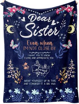 Benecharm 445037136170 Sister Blanket Gifts From Or Brother - Anti Pilling Bla