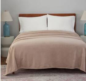 1796201 Berkshire Luxeloft Soft Plush Blanket Beige Twin