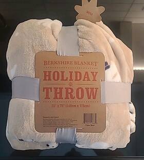 B3-cl Berkshire 791551518839 Polar Bears Snowflake Throw Oversized 55 Inch X70 Blanket