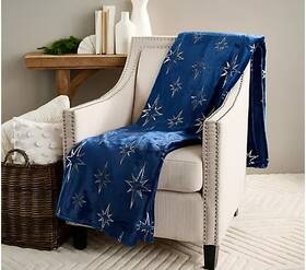 Berkshire Blanket 198062153212 And Home Co Oversized Velvet Soft Throw Inch Star New With Tags