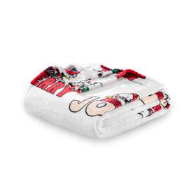 Berkshire Blanket 791551004448 Peanuts Velvetloft Cute Character Snoopy Plush Christmas Snowy Scen