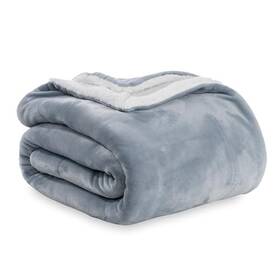 Berkshire Blanket 791551005155 Sherpa Fleece Warm And Soft Loftmink Reversible For Bed So