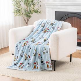 Berkshire Blanket 791551006145 Peanuts Velvetloft Cute Character Snoopy Plush Throw The Ath