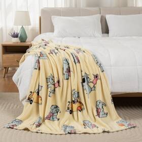 Berkshire Blanket 791551590521 & Mo Willems Velvetloft Luxury Soft Cozy Cute Kids Throw Gifts For