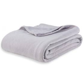 Berkshire Blanket 791551667445 Microfleece Throw Size Bed Chateau Gray Ligh