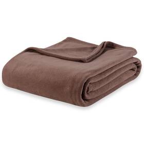 Berkshire Blanket 791551668053 Microfleece King Size Bed Taupe Lightweight Soft Breathable Plush Mi