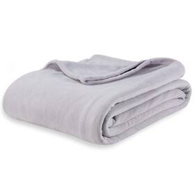 Berkshire Blanket 791551689065 Microfleece Twin Size Bed Chateau Gray Lightweight Soft Breathable Pl