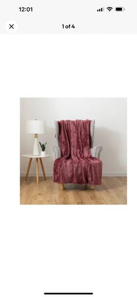 Berkshire Blanket 791551844501 Ecothread Heather Velvetloft Plush Adult Throw Wine Red 50 Inch X 70