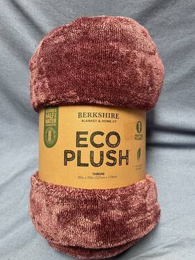 Berkshire Blanket 791551846727 And Home Company Eco Plush Throw Windsor Wine 50 Inch X 70