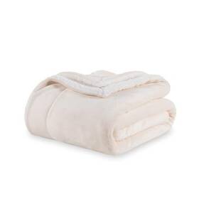 Berkshire Blanket 791551889823 Sherpa Fleece Warm Soft Loftmink Reversible Bed Sofa Travel Crea