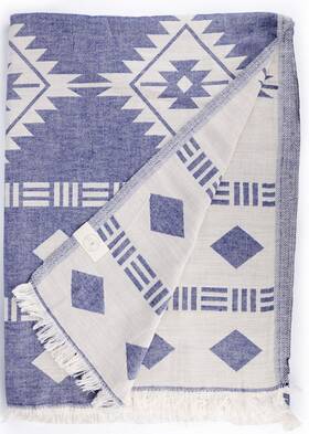 Bersuse 703168619182 100% Cotton Belize Xl Throw Blanket Turkish Towel Beach - Campi