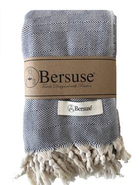 Bersuse 703168619328 100% Cotton Milas Xl Throw Blanket For Couch - Lightweight Durabl