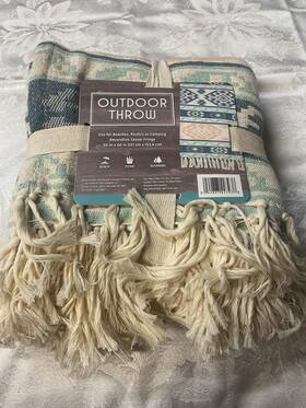 Best Brands Consumer Products 042887427938 New Outdoor Throw Blanket 50 Inch X60 Beach Camping Picnic Southwest Tribal Cotton