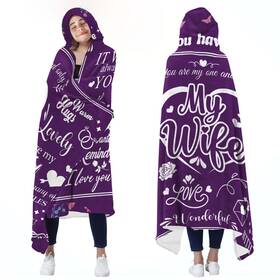 Bestshop 640712026839 Gifts For Wife Wearable Blanket Fleece Hoodie Blankets From Husband Boyfri