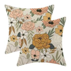 10582728 Betginy Spring Floral Throw Pillow Covers 18x18 Set Of 2 Decorative O