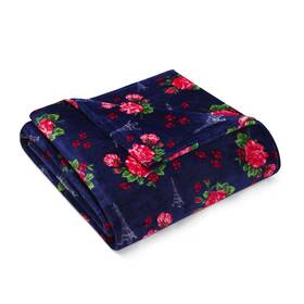 Betsey Johnson 883893577343 Fleece Collection Blanket - Ultra Soft And Cozy Plush Lightweight &