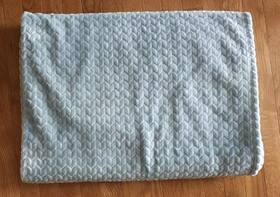 Better Homes & Gardens 166626935659 Luxury Modern Fleece Solid Striped Design Throw Blanket Light Gray Cream Turqo