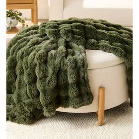 Bh4510180672201 Better Homes & Gardens And Green Bubble Faux Fur Ultra Soft Luxury