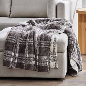 Bhf436185817316 Better Homes & Gardens And Plaid Cozy Knit Throw 50 Inch X 72