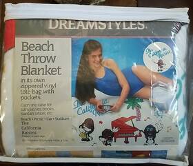 Bibb 028932026158 Vintage California Raisins Beach Throw Blanket 45x72 Co Dreamstyles Usa