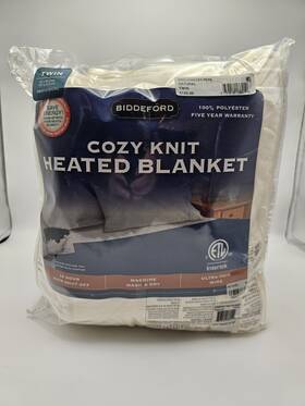 Biddeford Blankets 657812138010 Electric Cozy Heated Blanket Twin - New