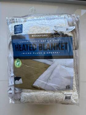 Biddeford Blankets 657812157486 Luxuriously Soft And Cozy Heated Blanket Full Size