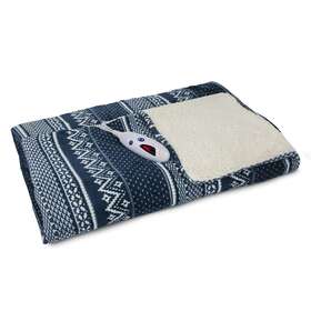 Biddeford Blankets 657812172700 Velour Sherpa Electric Heated Blanket With Digital