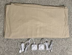 Biddeford Blankets 657812178016 Comfort Knit Fleece Electric Heated Blanket Queen Size Taupe Brown