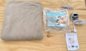 67879 Biddeford Blankets Heated Plush Blanket Digital Controller Micro Electric Queen Size New